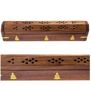 Brûleur d'encens en bois religieux de haute qualité (Bakhoor) fait à la main écologique - Product Image 5