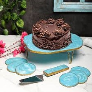 1-Tier Resin Tray <b>Stand</b> Mould with Hardware Fittings for Creating 3-Tier <b>Cake</b> <b>Stand</b> Home Decorations <b>Cake</b> Tools - Product Image 2