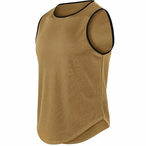 Vêtements de sport sans manches respirants et décontractés pour hommes, haut en tricot pour la course, l'entraînement et le fitness, grande taille disponible - Product Image 5