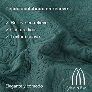 MANEMI Couvre-lit d'été mi-saison avec 1 ou 2 taies d'oreiller, différentes tailles - Product Image 3