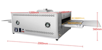 Four à Convoyeur Électrique à Gaz de 32 Pouces, Prix Commercial Raisonnable, pour Fabrication de Pizzas, Boulangeries et Restaurants