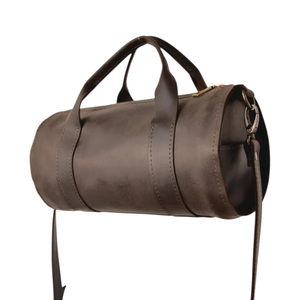 Sac de voyage en cuir huilé marron pour homme, grande capacité, durable, vente en gros, doublure en polyester luxueuse, portable - Product Image 1