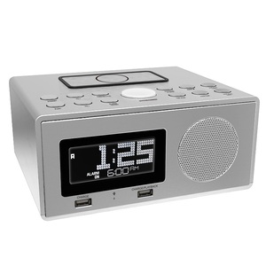 CR-530W chargeur multifonction sans fil et USB réveil avec radio FM lecture MP3 écran LCD pour Bluetooth Streaming plastique - Product Image 5