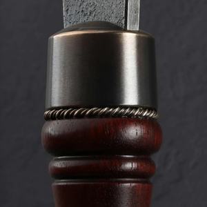 Cuchillo de Chef de Acero al Carbono Hecho a Mano con Funda de Cuero Exclusiva, Grado Industrial, Personalizable OEM - Product Image 5