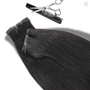 Extensiones de cabello Remy de trama a máquina sin costuras con cutícula alineada al por mayor, cabello humano indio ondulado de doble estiramiento, suave y duradero - Product Image 3