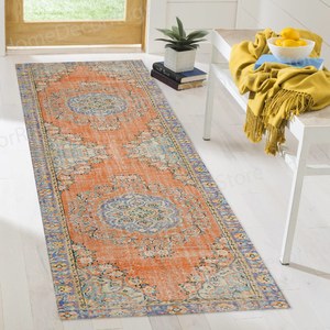 Tapis imprimé à motifs floraux : sublimez votre espace avec une beauté intemporelle, tapis fin non tissé - Product Image 5