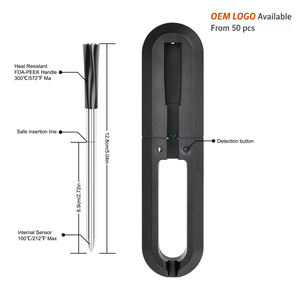 स्मार्ट ऐप के साथ डिजिटल वायरलेस ब्लूटूथ मीट थर्मामीटर, आउटडोर खाना पकाने के लिए वाटरप्रूफ जांच - Product Image 2