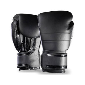 Guantes de boxeo con logotipo personalizado de cuero profesional para adultos - Product Image 5