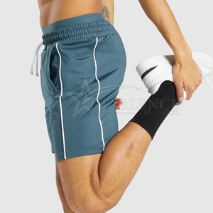 กางเกงขาสั้นออกกำลังกายผ้าฝ้าย100% สำหรับผู้ชายดีไซน์ทึบกางเกงเอวขนาดกลางสำหรับผู้ใหญ่ใหม่ล่าสุด - Product Image 3