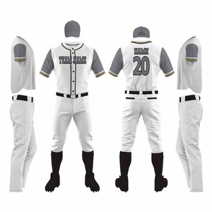 Conjunto de uniforme de béisbol y Softbol Profesional de alta calidad ropa deportiva de sublimación transpirable para niños y adultos - Product Image 3