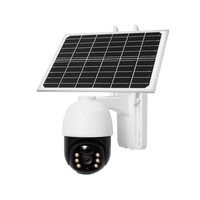 Kamera Keamanan PTZ Tenaga Surya 4K HD 4G WiFi Pelacakan Otomatis Penglihatan Malam Berwarna Penuh Audio Dua Arah Daya Rendah Tahan Air Luar Ruangan