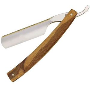 Maquinilla de afeitar recta profesional de acero inoxidable 2024, nueva moda antigua, diseño de garganta cortada - Product Image 4