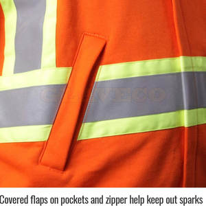 Chaqueta DE SEGURIDAD reflectante cómoda fabricada en Pakistán para adultos diseño de ajuste holgado con material duradero - Product Image 3