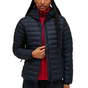 Veste matelassée personnalisable pour femme veste d'hiver coupe-vent à capuche manteau matelassé imperméable pour l'extérieur - Product Image 5