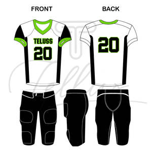 Nouvelle conception Uniforme de football américain pour adultes Manches courtes Séchage rapide Anti-UV 100% polyester Vente en gros Personnalisé - Product Image 6