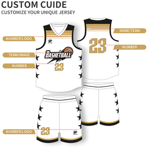 มืออาชีพทนทานผู้ชายเสื้อสวมใส่กางเกงขาสั้นออกแบบสีเหลืองทองบาสเกตบอลชุดเครื่องแบบที่กําหนดเองชุด - Product Image 4