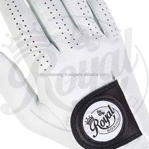 Guante de golf transpirable de cuero Cabretta suave a todo color Guantes de golf con logotipo personalizado deportivo - Product Image 3