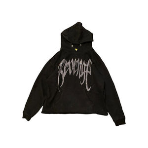 Sudadera con capucha de lana de temporada de invierno de algodón 100% de alta calidad Unisex, ropa de calle bordada de tamaño personalizado, forro polar de invierno Unisex con diamantes de imitación - Product Image 1