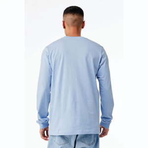 Nouveau anti-transpiration léger extensible coton/fibre de bambou fil teint écologique hommes coupe régulière haut à manches longues construit - Product Image 2