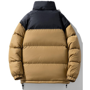 Vestes pour hommes personnalisables, matelassées, avec capuche, fermeture éclair, décoration brodée, teinture unie, toutes les couleurs d'hiver, veste pour hommes - Product Image 6
