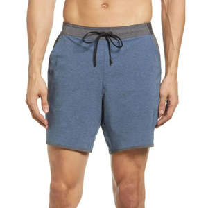 Vente en gros de shorts de course à compression sportifs solides 100% coton pour hommes respirants à séchage rapide de haute qualité - Product Image 4