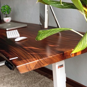SMARTDESK PRO WOOD a Adjustable <b>Computer</b> <b>Desk</b> with Durable Features for Home Office and Living Room Use - Product Image 2