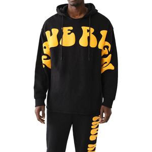 Sudadera con capucha de algodón en relieve 3D con estampado de hojaldre para hombre, diseño de gran tamaño, ropa con capucha Unisex de fabricantes - Product Image 1
