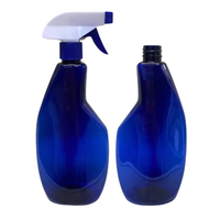 Bouteille de pulvérisateur à gâchette en plastique PET de 650ml en gros 28mm plat 41g vide recyclage jardin nettoyage fin brouillard flux vaporisateur