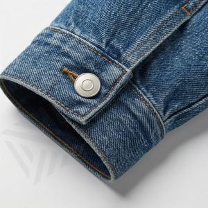 Chaqueta Vaquera Lavada de Manga Larga Ajustada Personalizada de Alta Calidad Premium para Mujer, Estilo Nuevo de Otoño Invierno, Abrigo Elegante y a la Moda - Product Image 6