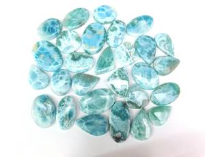 Top Qualité Larimar Lot Naturel Larimar Cabochon En Gros Gemstonse Dominicain Larimar Gemstone Lot Superbe Look Et Forme Gemmes - Product Image 2