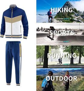 Nouveau design Ensemble de survêtements deux pièces pour hommes Pantalon de survêtement évasé et survêtement à capuche 100% coton Caractéristique de maternité pour la saison d'hiver - Product Image 3