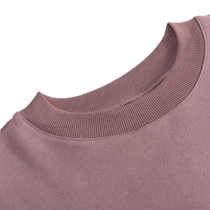 Streetwear décontracté à manches longues pour femmes haut court sportif col rond sweats décontracté personnalisé pull court sweat-shirt - Product Image 2