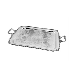 Bandeja de servicio de latón hecha a mano de alta calidad, forma Irregular, diseño Art Deco, opciones personalizables ecológicas duraderas al por mayor - Product Image 1