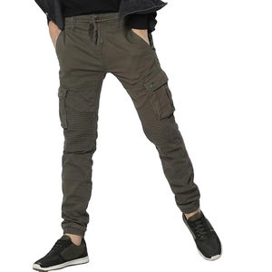 Pantalones Cargo Casuales de Lona de Cintura Alta para Hombre - Ropa Urbana Resistente para Uso Diario con Logotipo Personalizado - Product Image 2