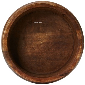 Cuenco para mascotas de acero inoxidable con base de madera Cuenco de alimentación elevado duradero para perros y gatos con soporte antideslizante ecológico - Product Image 3