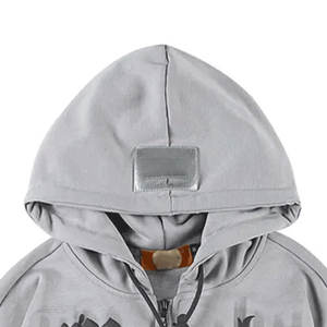 Unisex Casual Fitness Full <b>Zip</b>-up Fleece <b>Hoodie</b> Winter Digital Printed Puff Design Customized Logo Plain Dyed for Men - Product Image 5