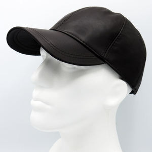 Gorras de béisbol de cuero genuino marrón chocolate para hombres con bordado 3D atemporal ajuste ajustable y estilo elegante al aire libre - Product Image 1