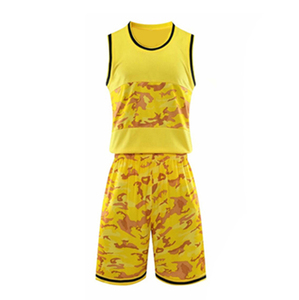 Men's Red Camouflage Basketball Jersey Set Sleeveless Quick Dry Polyester Uniform Summer Sport Wear - Product Image 6