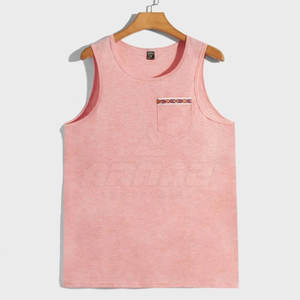 Camiseta sin mangas transpirable ligera Ideal para actividades de verano y entrenamiento Camiseta sin mangas de algodón suave con tela elástica - Product Image 1