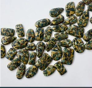 Cabujón de serafinita de cobre de alta calidad, piedra preciosa suelta Natural para la fabricación de joyas de mujer, el mejor precio del fabricante de la India - Product Image 4