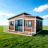 Maison conteneur préfabriquée moderne, portable, extensible et respirante, tout-en-un, pour bureau, entrepôt ou villa