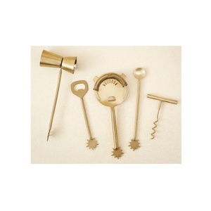 El último juego de 4 herramientas de barra de metal y resina con cobre antiguo y color blanco para restaurante herramientas de barra de metal de tamaño personalizado para hotel - Product Image 6