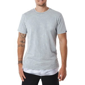 Men's Adult Breathable T-Shirts Wholesale Plain Formal Style Knitted in Polyester/Cotton for Casual Wear - Product Image 1
