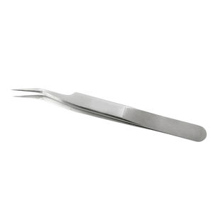 Pince à cils en acier inoxydable incurvée de précision de 13 mm Applicateur de cils durable avec pointe pointue pour cils en bande et en vison - Product Image 2