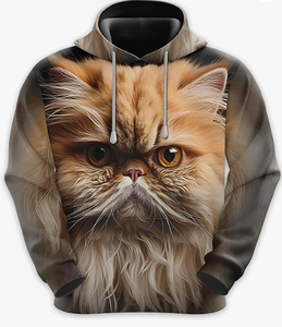 Sudadera con Capucha Personalizada con Sublimación Completa, Estilo Y2K, para Hombre, Diseño Gráfico Urbano, Corte Regular, Estilo Moderno, Otoño - Product Image 6