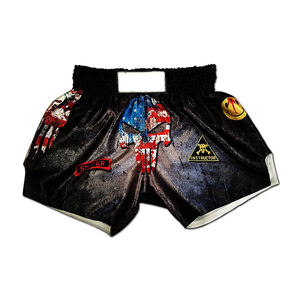 กางเกงขาสั้นต่อสู้มวยไทย MMA ที่ขายดีที่สุดสั่งทําพิเศษกางเกงขาสั้นมวยไทยแห้งเร็วสําหรับผู้ชาย - Product Image 1