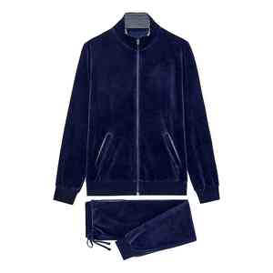 Top Trending Men Velvet Chándal Custom Your Brand Logo Calidad Premium Super Demanded Set Hi Visibility New Chándal para hombres - Product Image 5