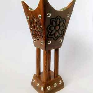 Brûleur d'encens religieux en bois de pin et résine de haute qualité, écologique, décoration intérieure, 100% naturel, tendance, achat en gros - Product Image 4