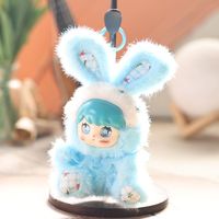 Poupée Lapin Mignonne Série Grandes Oreilles 15 cm, Jouet Créatif Visage de Bébé, Décoration Maison, Cadeau d'Anniversaire et de Fêtes, Collection