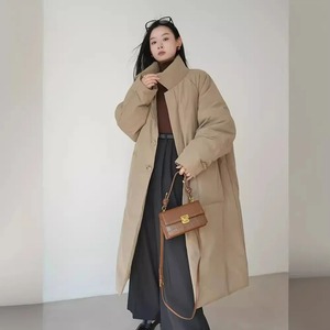 <b>Women</b> Oversized Parkas New Turn Down Collar <b>Long</b> Sleeve Single-breasted Ladies <b>Winter</b> <b>Coat</b> Casual Thick Warm Outerwear Overcoat - Product Image 2